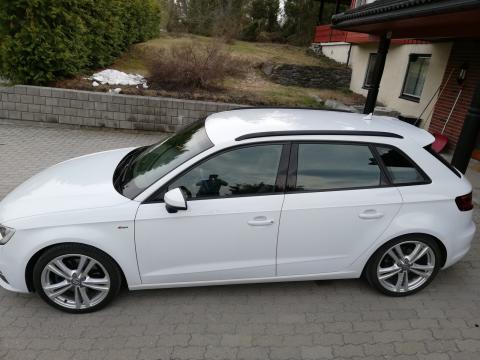 Audi Audi A3 Blanche Cause de Voyage Audi A3 Blanche Cause de Voyage Blanc